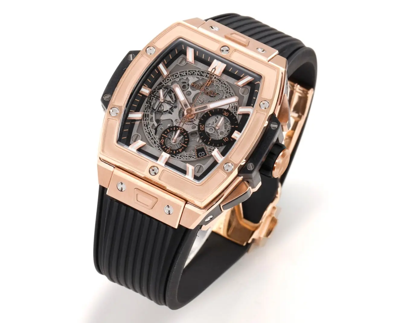 GS Factory HUBLOT Spirit of Big Bang King Gold Black Rubber Strap Limited Edition Watch – Model 642.NX.0170.RX – Super Clone Edition Packable 5836